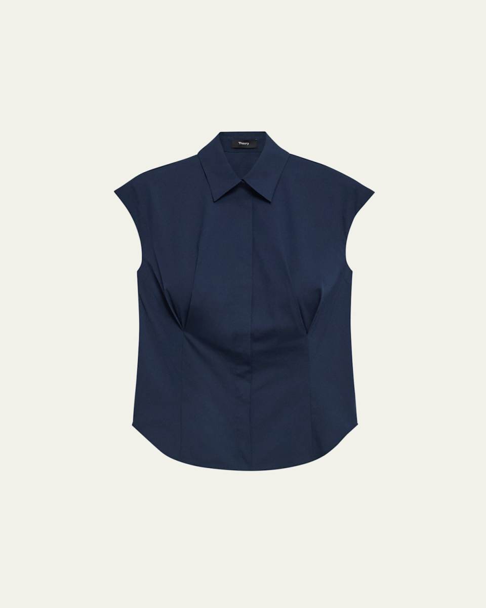 Cap-Sleeve Cinch Shirt